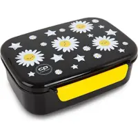 Patio Lunchbox Daisy Black met Vakverdeling - BPA-vrij