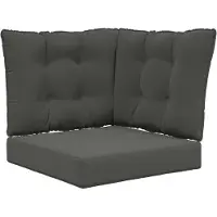 vidaXL Buitenbankkussen Polyester Antraciet 50,5 x 50,5 cm
