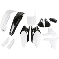 Ufo Yamaha Yzf 450 2011-2013 Yakit311f-999w Fork Protectors & Plastic Set