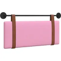 vidaXL Hangend hoofdbord Roze Antiek PU