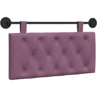 vidaXL Hangend hoofdbord Paars Fluweel