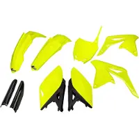 Ufo Suzuki Rmz 250 2010-2018 Sukit416f-dflu Fork Protectors & Plastic Set