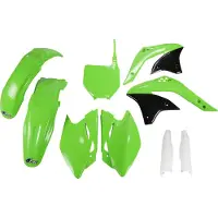 Ufo Kawasaki Kxf 450 2007-2007 Kakit209f-026 Fork Protectors & Plastic Set