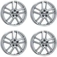 Rial 4 velgen, model Astorga, 6.0x15 inch, ET37, 5x100 steekmaat, kleur zilver, geschikt voor VOLKSWAGEN Beetle Cross, Polo, Fox, Golf, Polo