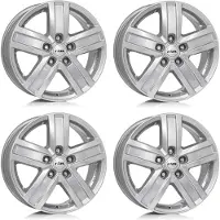 Rial 4 velgen, geschikt voor een Opel Movano, met de afmetingen 6.5x16 ET66, 5x130 steekmaat, kleur: zilver