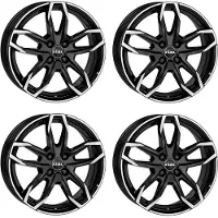 Rial 4 velgen, model Lucca, 6.5x17 inch, ET20, 4x108 steekmaat, geschikt voor OPEL Corsa, Crossland, Mokka