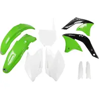 Ufo Kawasaki Kxf 250 2006-2006 Kakit204f-999 Fork Protectors &amp; Plastic Set