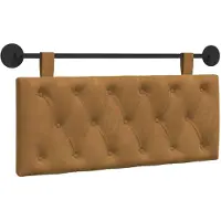 vidaXL Hangend hoofdbord Bruin Fluweel