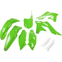 Ufo Kawasaki Kxf 250 2013-2016 Kakit219f-026 Fork Protectors & Plastic Set