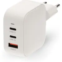 Nedis USB lader | 2x USB-C PD en 1x USB-A QC | GaN | 70W | wit