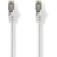 Nedis Cat 8.1 Netwerkkabel | S/FTP | RJ45 Male | RJ45 Male | 15.0 m | Rond | LSZH | Wit | Label