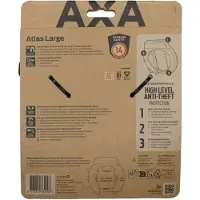 Axa Atlas Large Ringslot – ART 2 Fietsslot – Ringslot met ULC Insteekketting compatibel – Gehard staal – Extra sterke gelaste behuizing – Zwart – Inclusief sleutelservice