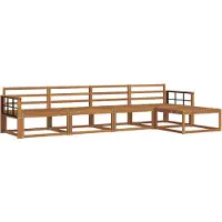 vidaXL Buiten bank set 5 pcs Naturel Massief Acacia Hout