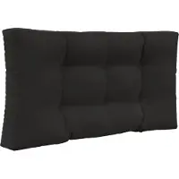 vidaXL Buitenbankkussen Polyester Zwart 80 x 80 x 8 cm