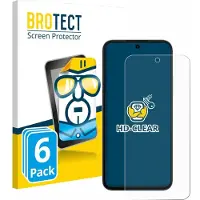BROTECT - Screenprotector voor Oppo A6s 5G - Folie Beschermfolie transparant 6 Stuks