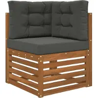 vidaXL Buitenbankkussen Polyester Antraciet 60 x 60 x 8 cm