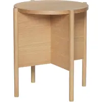 Hubsch – Heritage Bijzettafel – Ø45 cm – Eiken