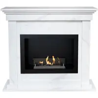 Xaralyn Bio-ethanol haard - Flex BRI-ML - marmerlook - 1,5 KW verwarming - haardombouw inclusief inbouwhaard - schouw