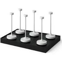 Lumisky Set van 6 tafellampen met voet. H25CM RUBY