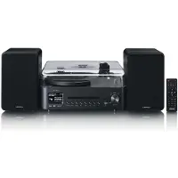 Lenco MC-760BK - Hifi Stereoset met platenspeler en speakers - Internet radio, DAB+, FM, Bluetooth, CD/MP3-speler - Zwart