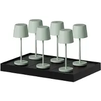 Lumisky Set van 6 tafellampen met voet. H22CM KELLY MINI
