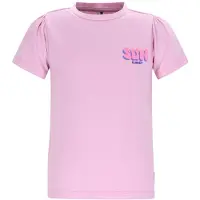B.NOSY T-shirt met backprint roze Meisjes Stretchkatoen Ronde hals Backprint - maat 146/152