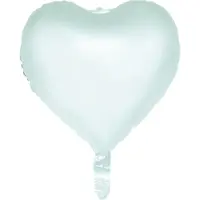 Wefiesta Folieballon hart pastelgroen 46 cm