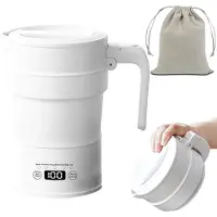 Ren Waterkoker camping - Waterkoker klein - Waterkoker reis - WIt - 16cm x 12cm x 8cm