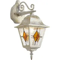 QAZQA Vintage buiten wandlantaarn beige met antiek goud IP44 - Antigua Down