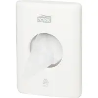 Tork 566000 Dispenser damesverbandzakjes wit 36x140x100mm per stuk Sanitary Towel Bag Dispenser (566000)