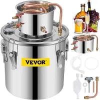 Vevor Distiller 8 Gal Water Distiller Waterdispenser Roestvrijstalen Distiller Water Gedestilleerd Water Machine