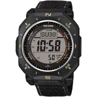 Casio Pro Trek PRG-69B-1ER Horloge - Textiel - Zwart - Ø 43 mm