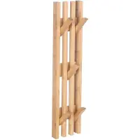Begryf Wandkapstok - Bamboe - 60 cm - 5 haken