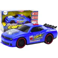 Leantoys Raceautolichten klinken bij het openen van de motor blauw