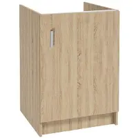 Stamar - Keukenkast 60 x 50 x 83 cm - Onderkast met deuren - Eik Sonoma