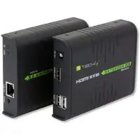 IC Intracom IDATA HDMI-KVM2 KVM HDMI/USB Extender 1080p60Hz tot 120m over Cat6-kabel