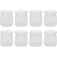 NOD Yoghurt Jar 8-pack - Potten & deksels Kunststof Transparent - NOD0086