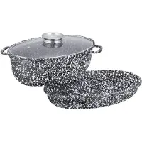 Klausberg marmeren braadpan 8,0l 38cm 3 elementen KB7367