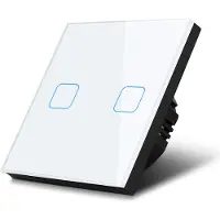 Macleans Glazen touchschakelaar met verlichting, MCE703W