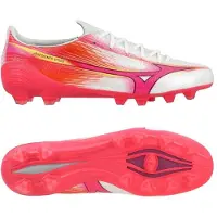 Mizuno Alpha III Japan Gras Voetbalschoenen (FG) Wit Roze Oranje