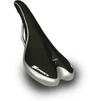 Voltano Race / MTB Fietszadel – Zwart / Zilver - Unisex