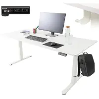 Arebos in hoogte verstelbaar elektrisch bureau 160 x 80 cm met geheugenfunctie