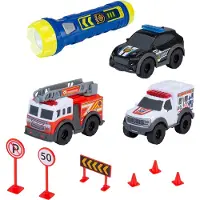 Dickie Toys Micro Reddings Team Set Met Zaklamp 9 Cm