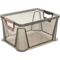 Keeeper Opbergbox 'luis', 20 liter, transparant-grijs