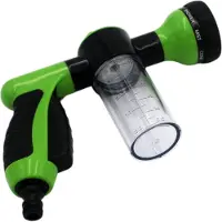 Jeemsie Autospuit met Zeepdispenser – Foam Gun voor Tuinslang – 8 Standen Spuitpistool – Autowas Spuit – Sproeikop met Zeepreservoir