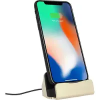 Avizar , oplader met Lightning-aansluiting voor Apple iPhone, goudkleurig