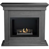Xaralyn Bio-ethanol haard - Flex BRI-BW - houtlook - 1,5 KW verwarming - haardombouw inclusief inbouwhaard - schouw