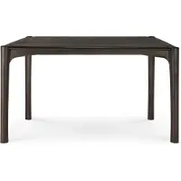 Ethnicraft PI Tisch lackiertes Teak dunkelbraun rechteckig