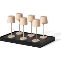 Lumisky Set van 6 tafellampen met voet. H22CM KELLY MINI