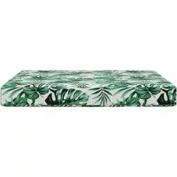 vidaXL Buitenbankkussen Bladpatroon 80 x 80 x 8 cm Polyester